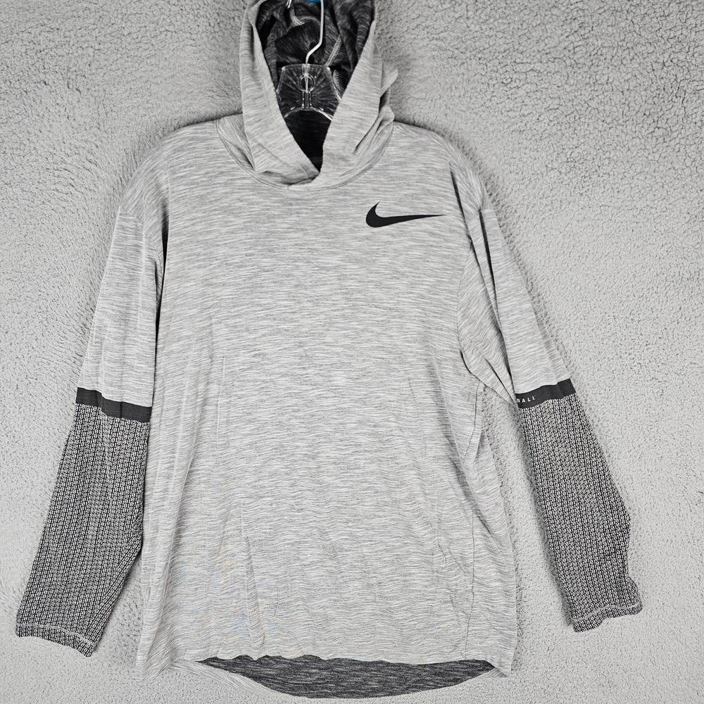 Nike Gray and Black Hoodie